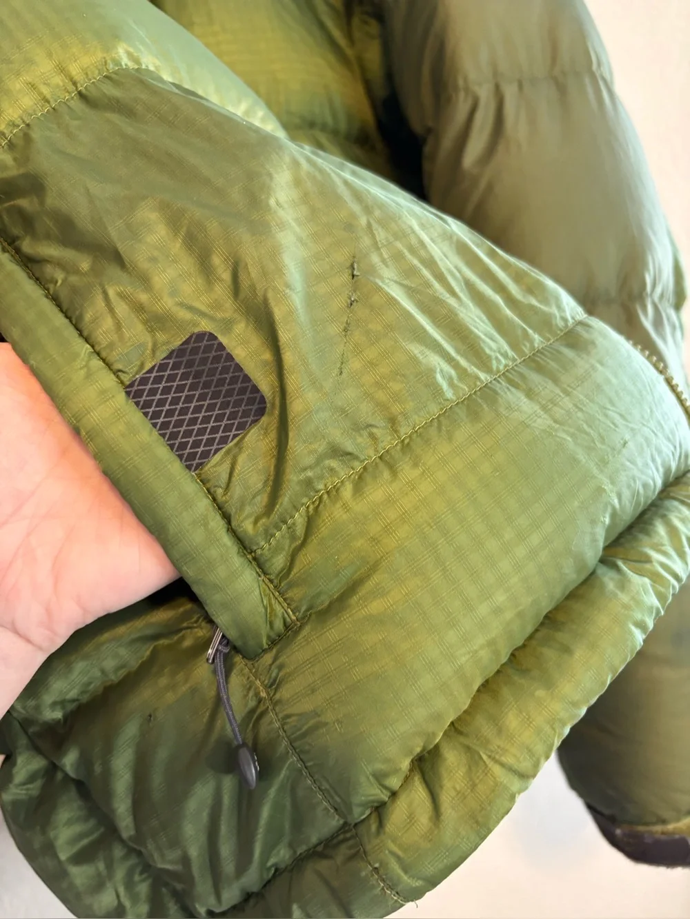 The North Face Summit Series 700 Down Men Med Green Full Zip Puffer Rare VTG